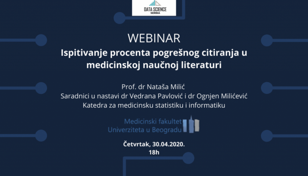 Ispitivanje procenta pogrešnog citiranja u medicinskoj naučnoj literaturi